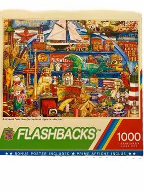 MasterPieces Flashbacks Antiques Collectibles 1000 Pc Puzzle NIB